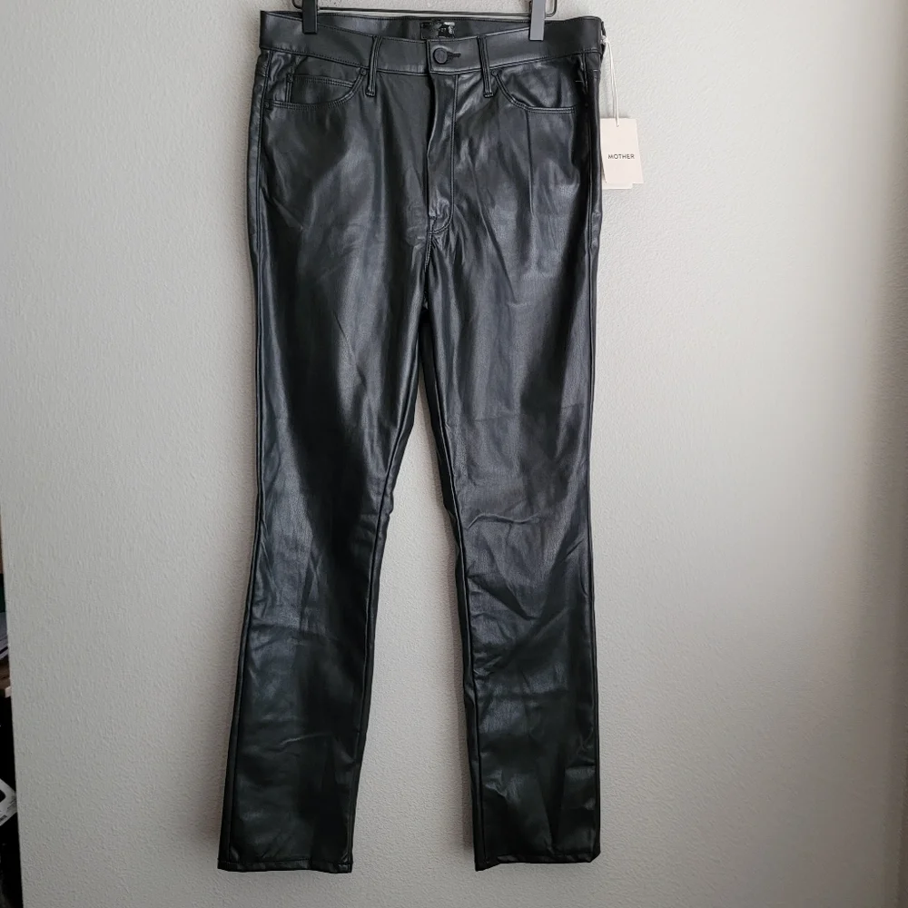 MOTHER the Dazzler Skimp in Wax On, Wax Off Black size 32 NWT